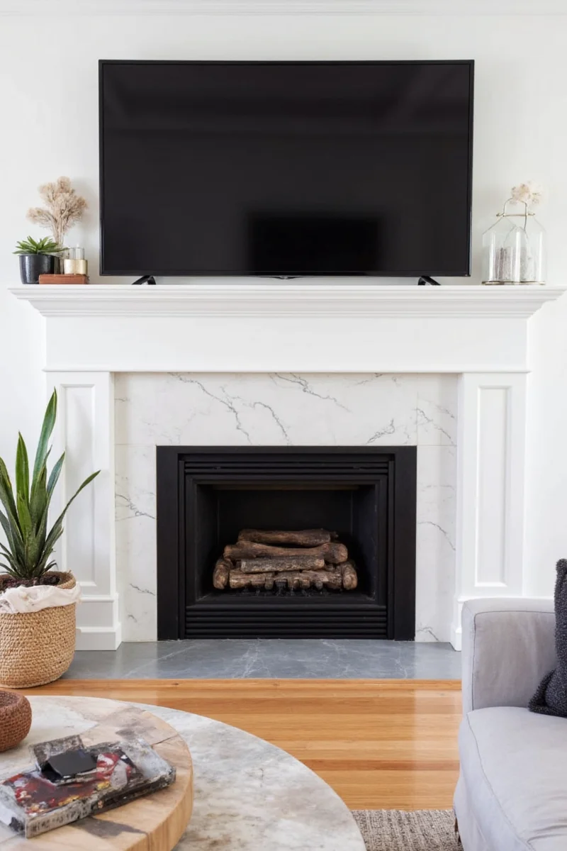 tv over mantel fireplace 5 hilariously clever ways to make it work in a family friendly home