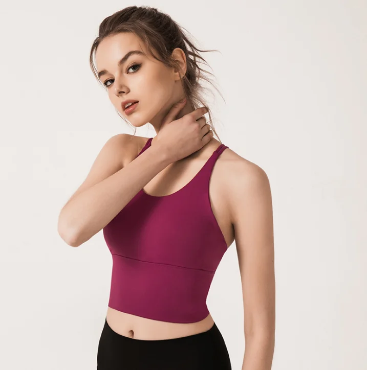 
2020 New Style Breathable Sports Bra Gym wear Fitness Top Stretch Seamless Yoga Bra 