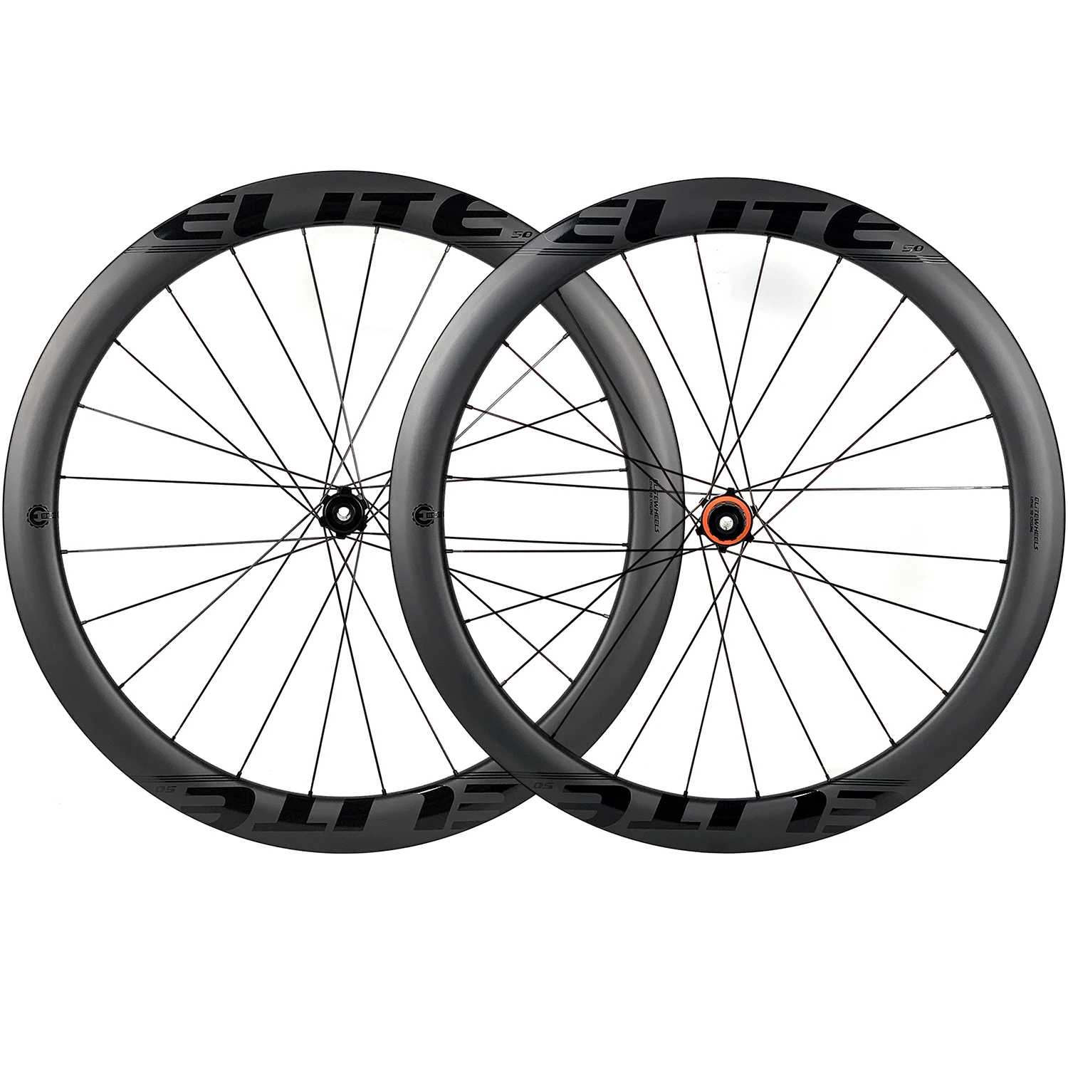 

ELITEWHEELS Carbon Wheels Disc Brake 700c Road Bike Wheelset ENT Carbon Rim Road Cycling