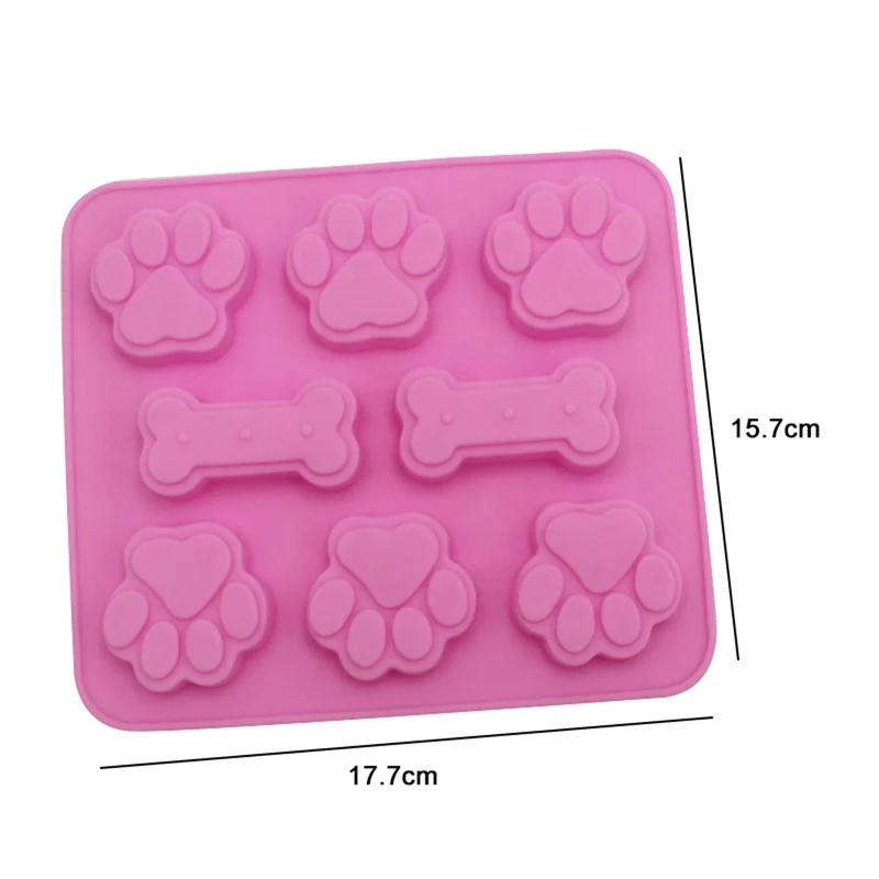 

Silicone Cake Mould with 6 Cat Claws and Bones Silicone aroma mold Cake Tools