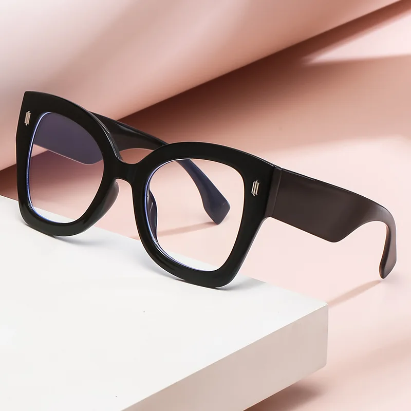 

Fashion unique women square optical frames hand made eyewear eye glasses anti blue light glasses, 6 colors