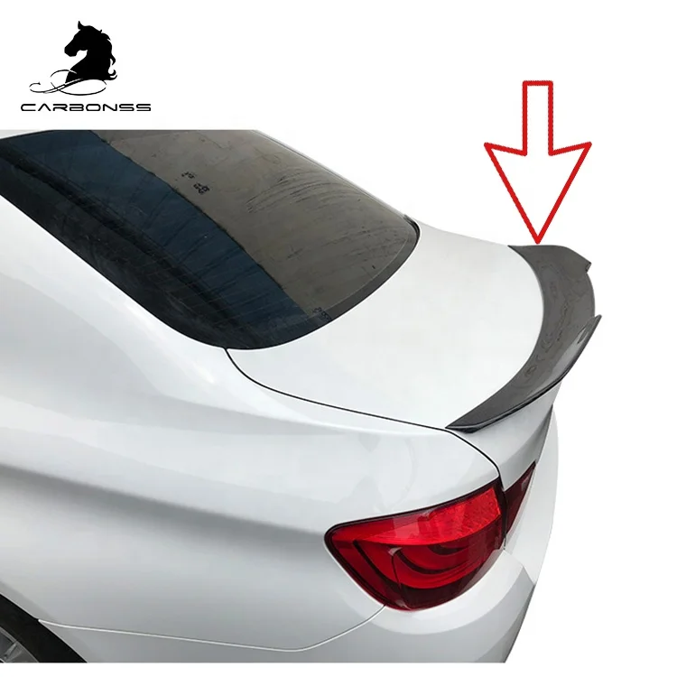 

Car Tuning Rear Trunk Boot Lip Carbon Spoiler Wing PSM Type For BMW E90 2008-2012