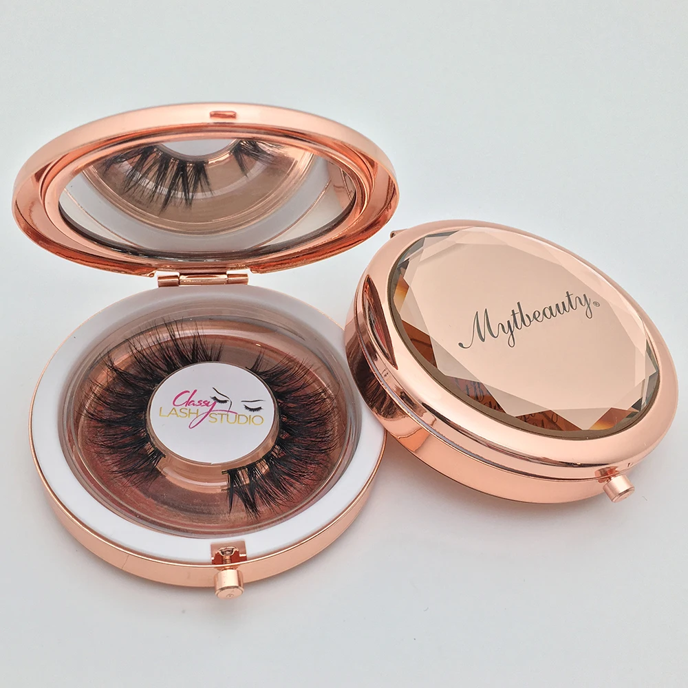 

Muting Make Your Own Brand Lash Packaging Rose Gold Metal Eyelash Box Luxury Private Label Custom Eyelash Packaging Box, Natural black