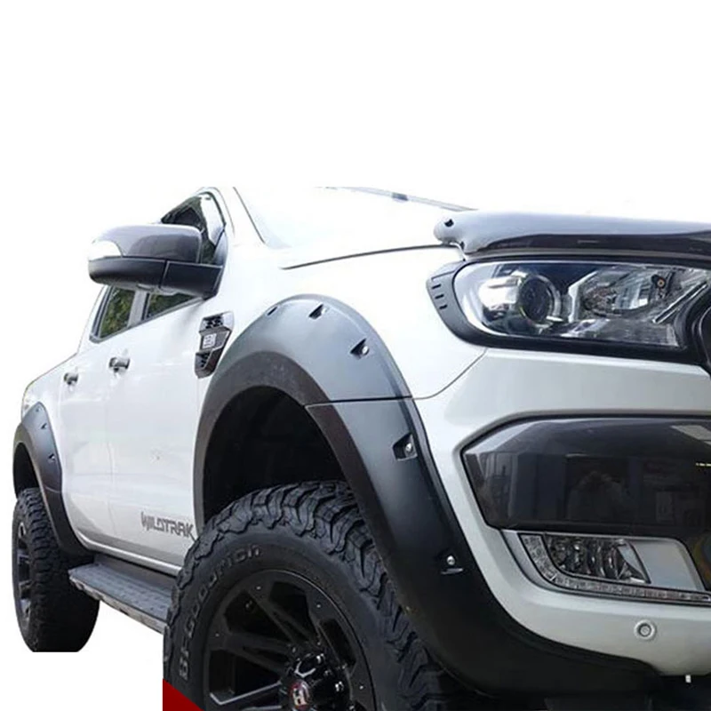 

YCSUNZ ABS plastic hilux fender flares for ranger 2016 car wheel arch fender flare black 4x4 for Ranger T7 accessories