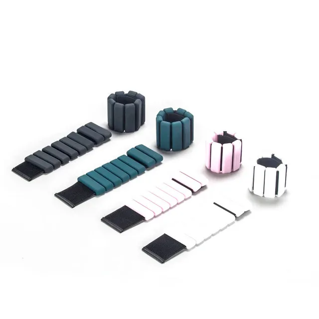

Premium custom logo training sport adjustable wearable yoga dance silicone ankle wrist weights