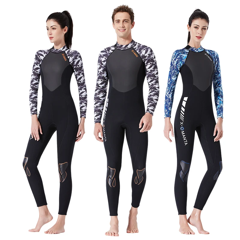 

3MM one-piece Neoprene Warm Couple Snorkel Surfing Snorkeling Suit WetSuit Diving Suit