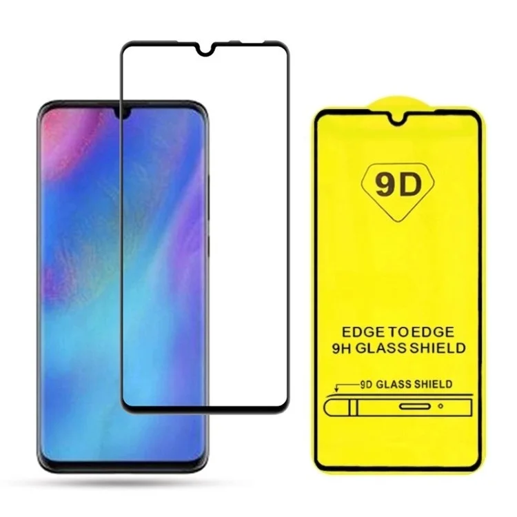 

9D tempered glass film Samsung M40 M30S M30 M20 screen protector for A50S A40S A30S A20S A10S protective phone cover, Black