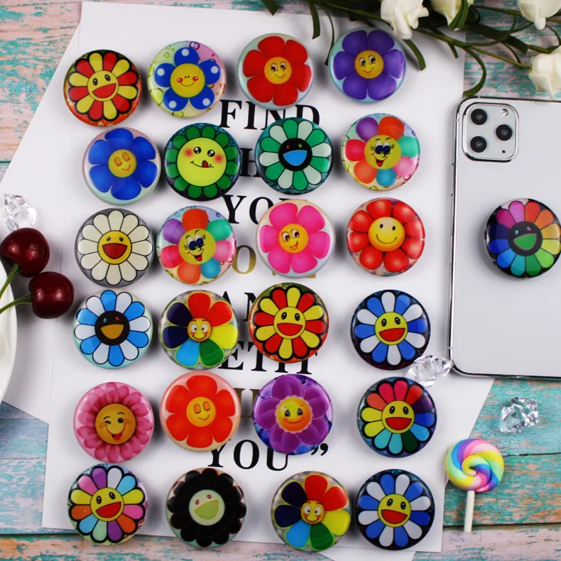 

Smiling Face Flower Expression Mobile Phone Air Bag Bracket Mobile Phone Holder