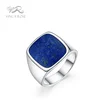 Fantasy 925 sterling silver jewelry men's lapis lazuli ring