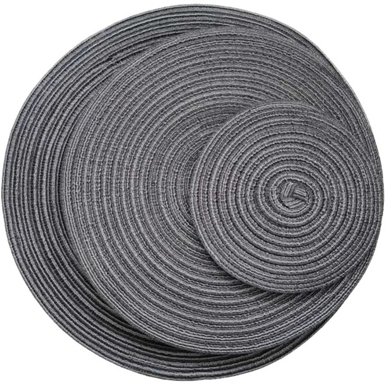 

New home thicken kitchen table mat coaster cotton round placemat