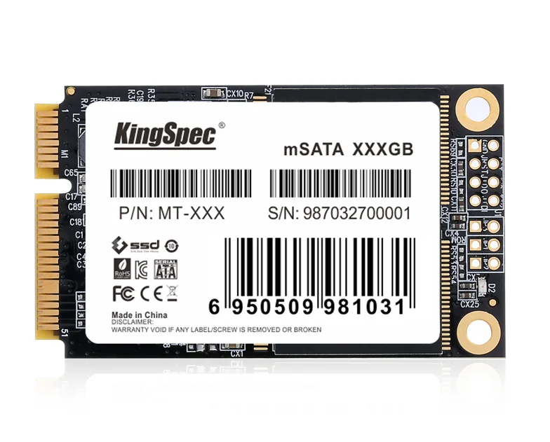 

Free shipping KingSpec stable quality msata ssd 128gb