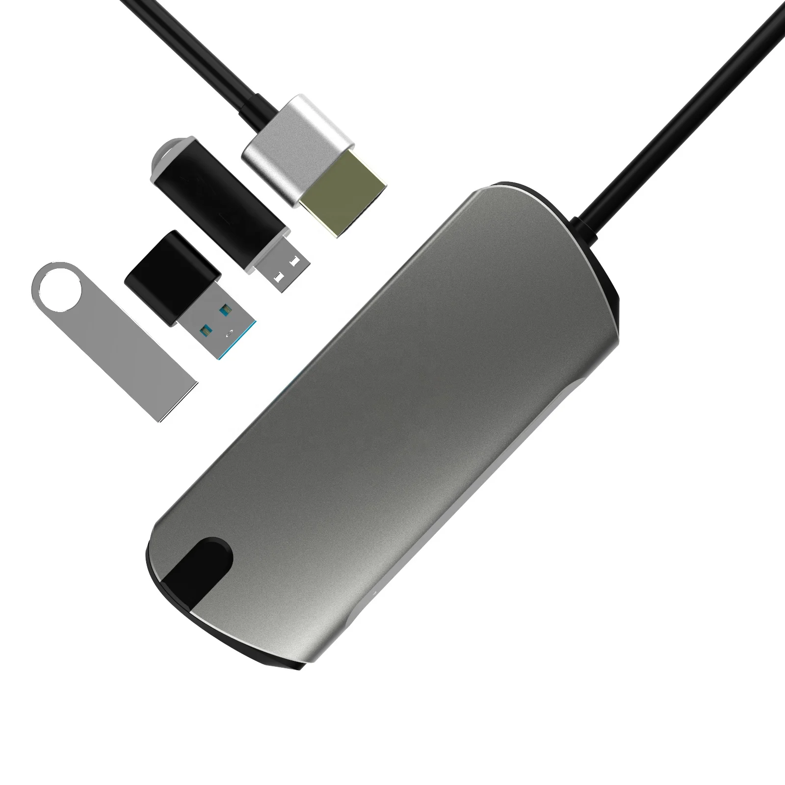 

BASIX 4 port hi-speed usb hub with 3 USB 3.0 Ports Adapter HUB for MacBook ChromeBook Pixel and More Laptops
