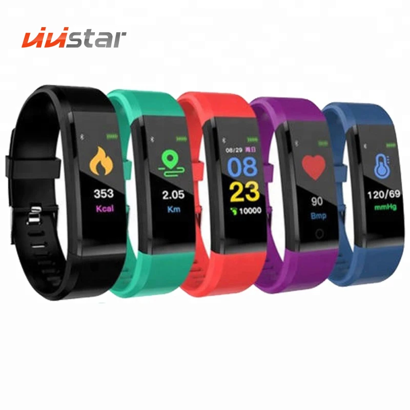 

2021New Color Screen Heart Rate Blood Pressure Pedometer Sport Fitness Tracker Smart Band Health Wristwatch Wearable Devices