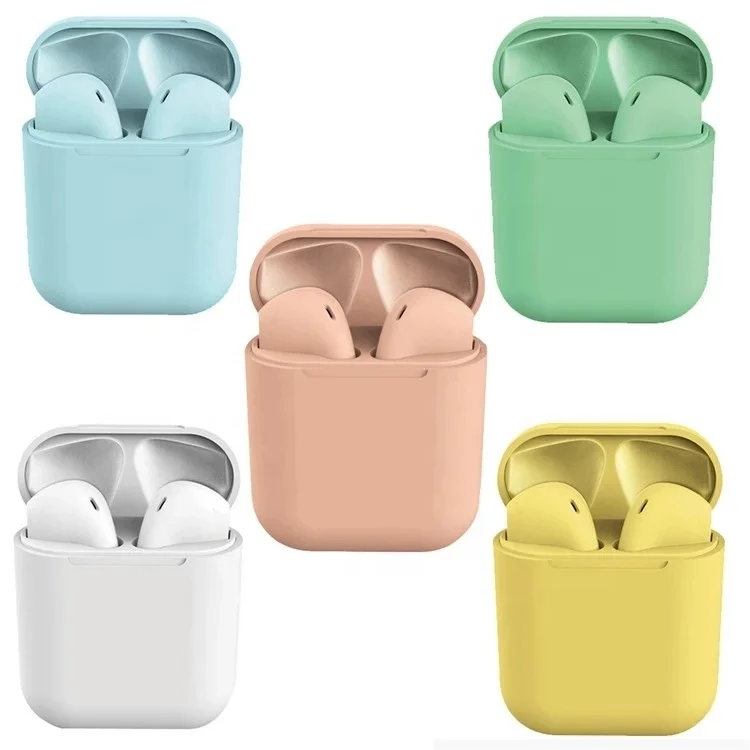 

2021 New TWS Earphone inpods 12 Wireless Original i12 Handsfree Headphone with Mic and Charging Box for iPhone 12/12 pro/11/X/XS, Colorful