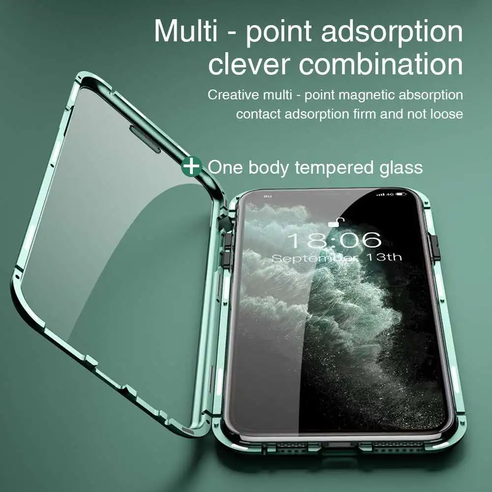 Wholesale Magnetic Absorption 360 Double Side Tempered Glass Mobile ...