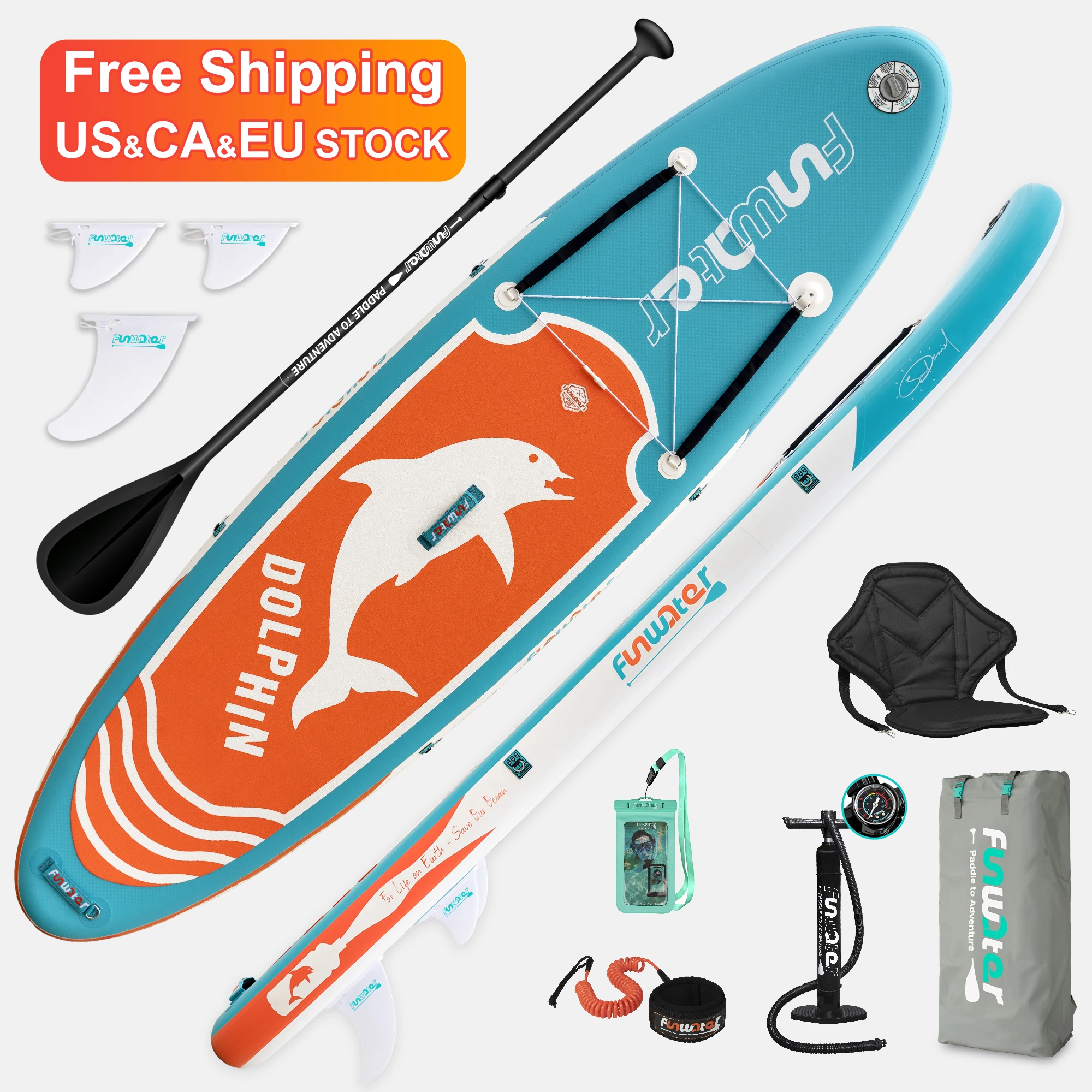 

FUNWATER Free Shipping Dropshipping OEM sup paddle board wholesale stand up paddle boards inflatable watersports paddlesurf