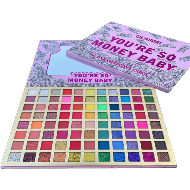

Hot-selling 88-color eyeshadow palette is waterproof and easy to apply popular pearlescent matte eyeshadows
