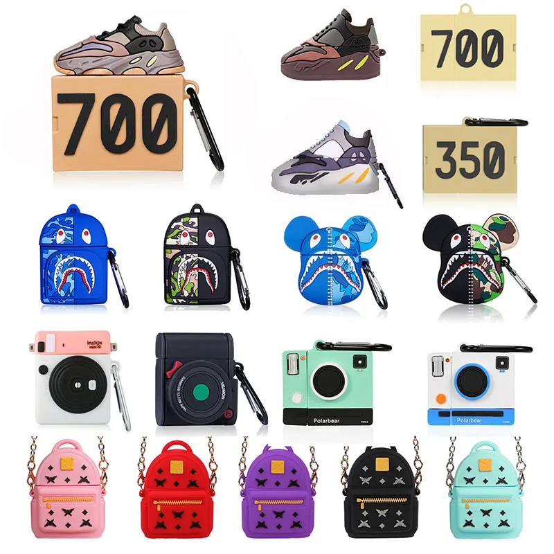 

Fashion earphone cover shoe sneaker for Airpods 1/2, Airpods bag case Camera Airpods case, Multiple colors