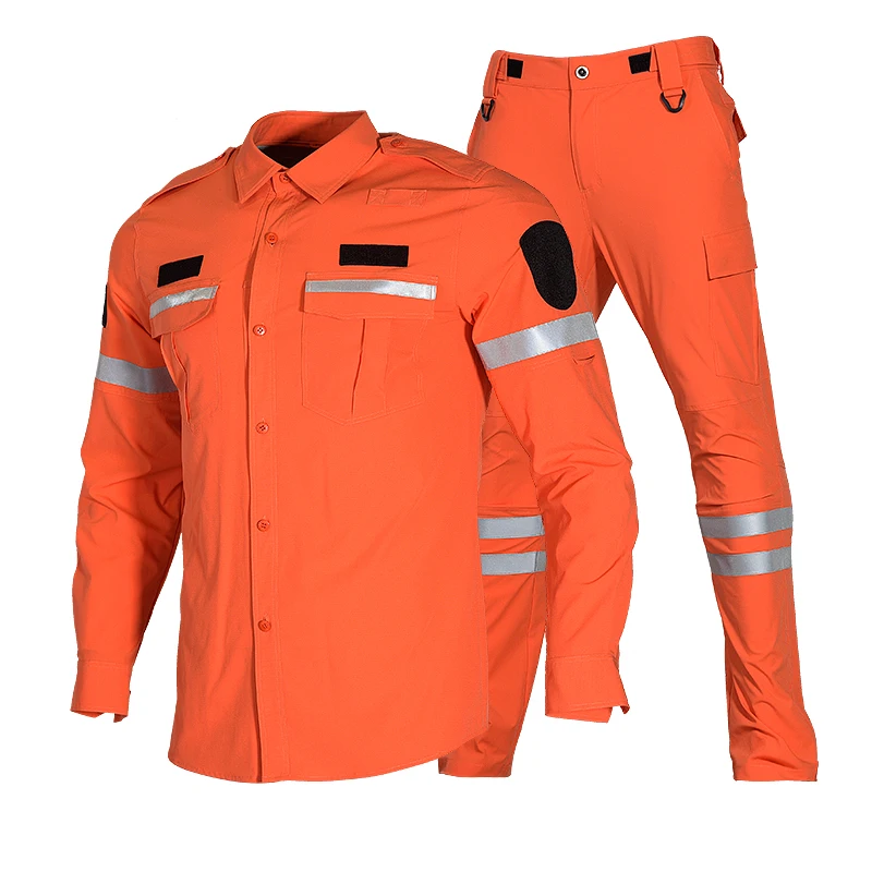 

Orange quick drying emergency rescue suit, Picture