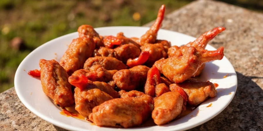 Soggy vs crispy Thai chilli wings comparison