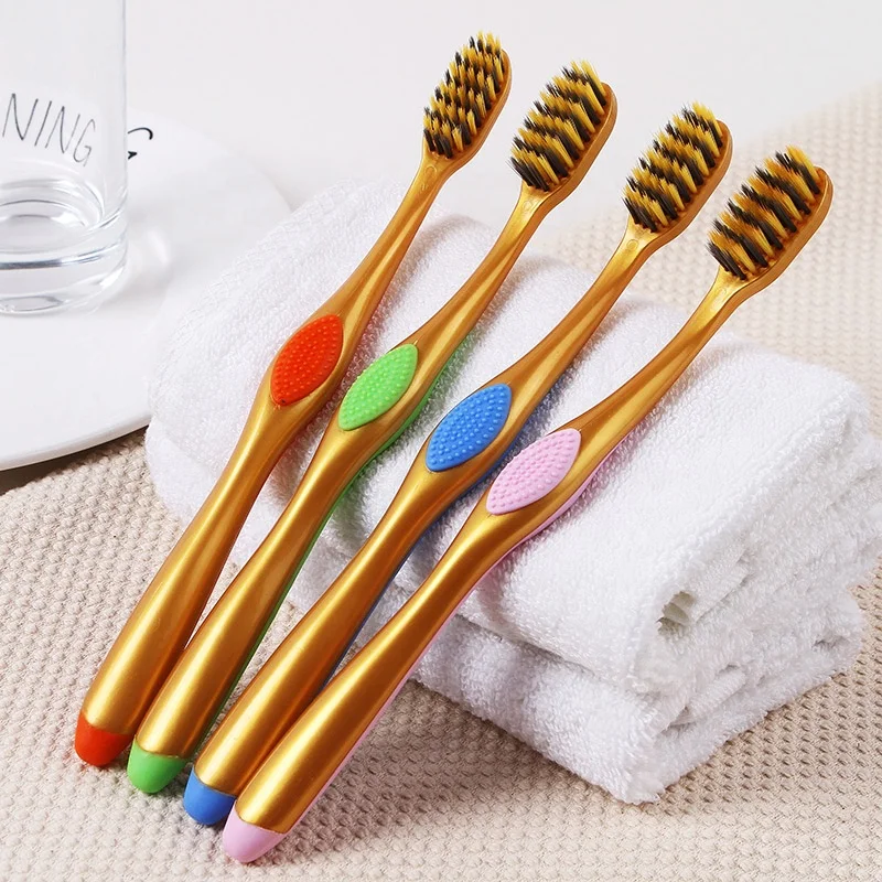 

High Quality Brand Name Gold Tooth Brush, Could be customized
