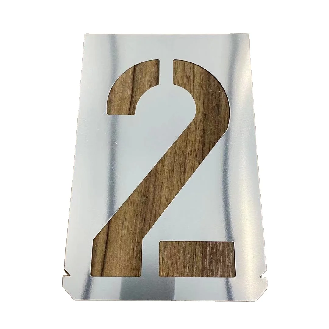 

12 inch letter alphbet number big stencils cheap freight reuse metal durable flexible multiple fast delivery, White