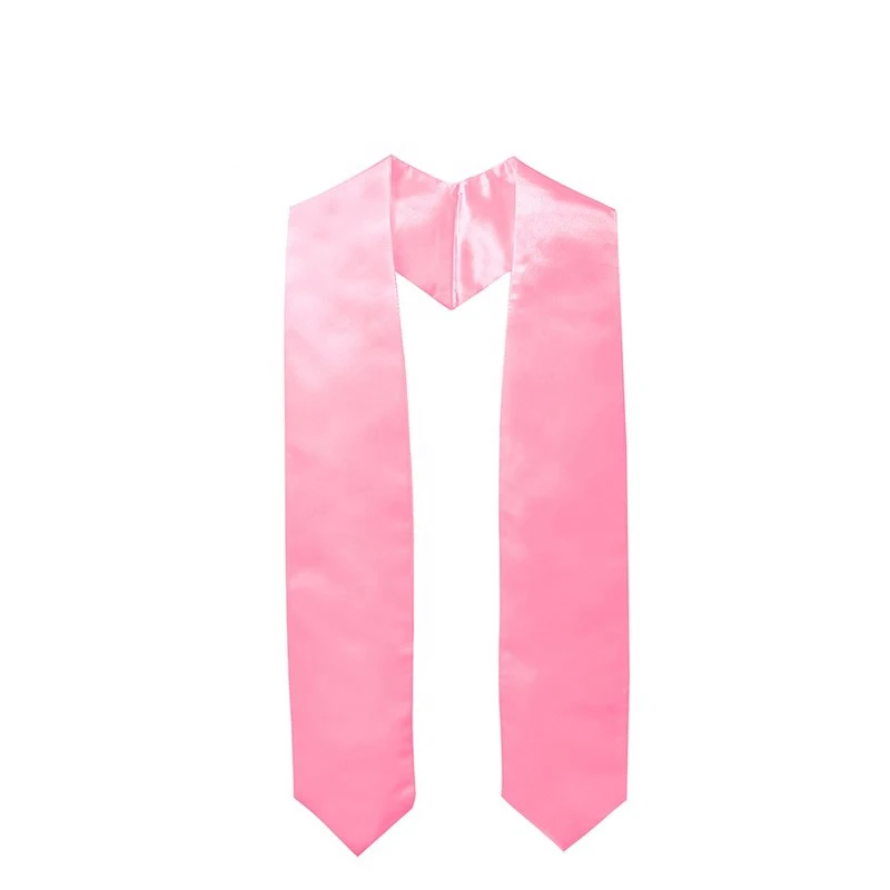 

Adult Plain Graduation Stole 60'' long Graduation Sash/Stole, Custom colour