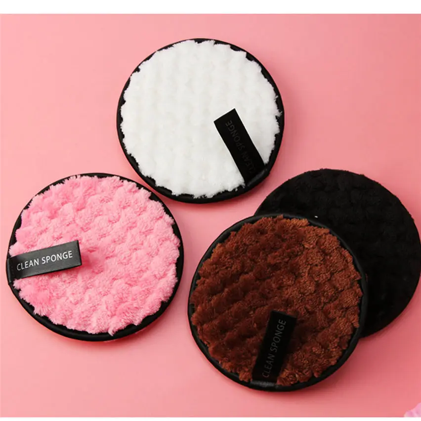 
Beauty Eye Cleaning Wipes Private Label Microfibre Makeup Remover Microfiber Puff Cotton Pads OEM 