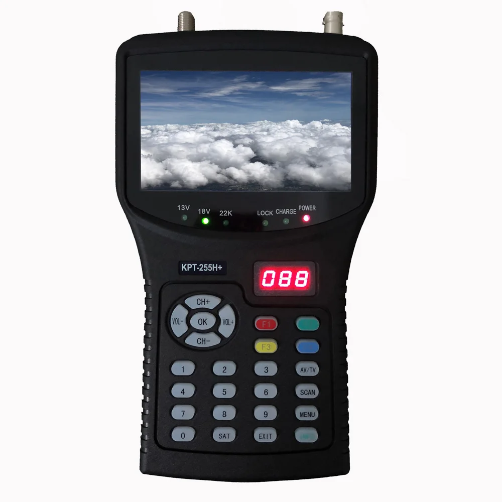 

DVB-S/S2 & MPEG-4 Image and Signal + TVI / AHD Coaxial High-definition Image Test HD Digital Satellite Finder Meter
