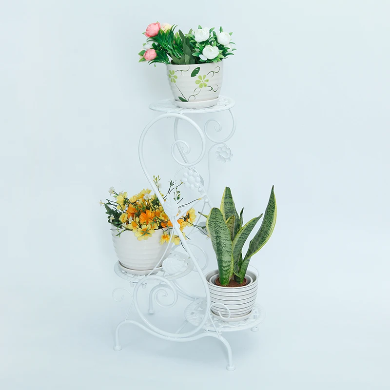 
China Style 3 Tire Plant Flower Pot Stand Shelves For Sale 