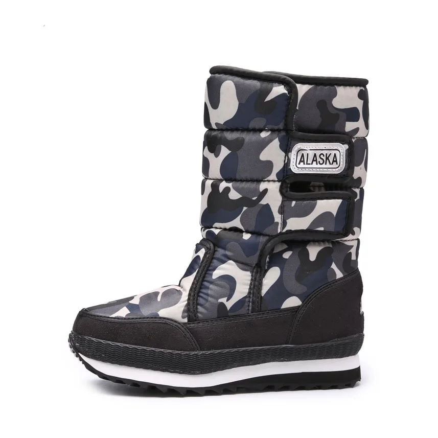 

2020 thickened children's snow cotton waterproof ski knee boots