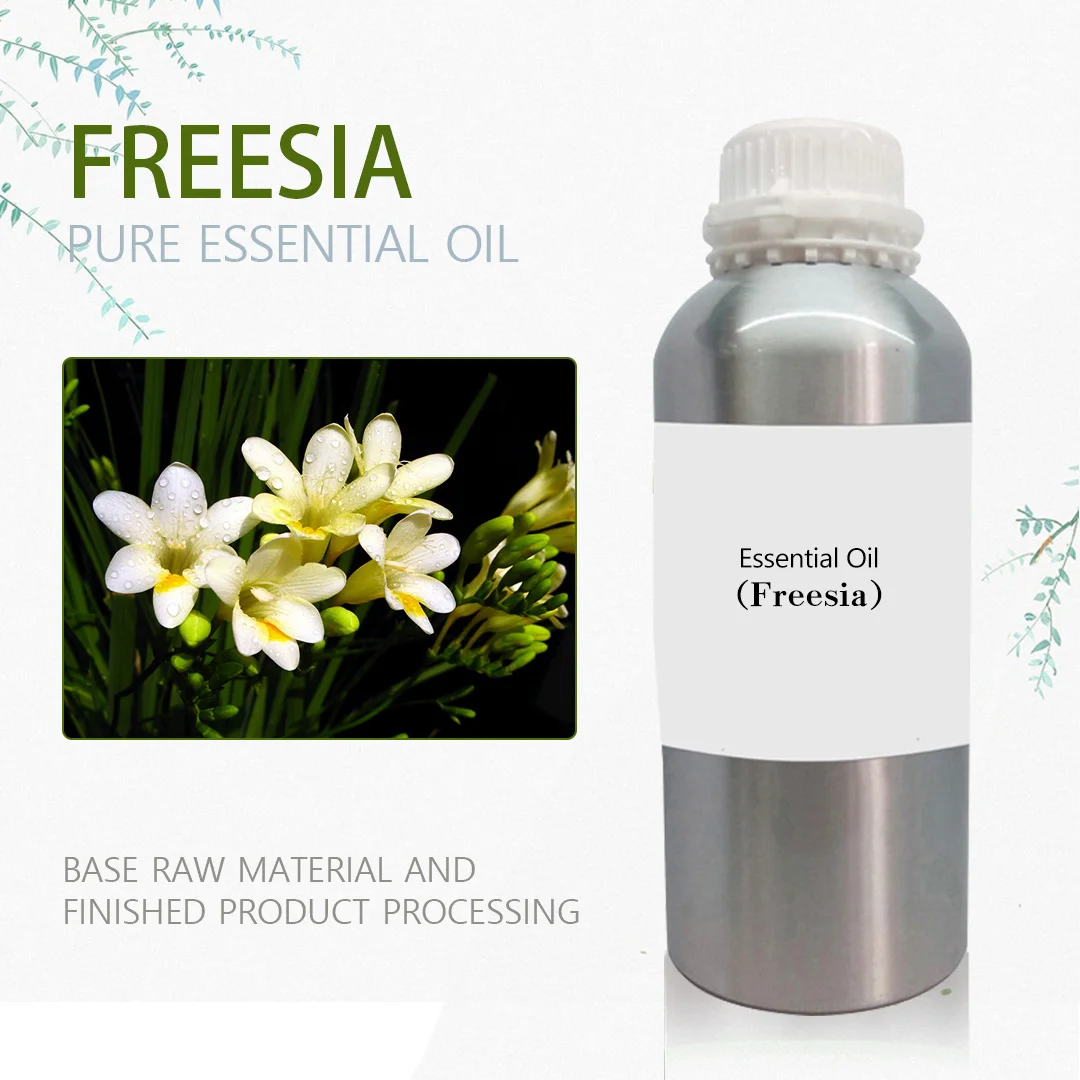 

Private Label 100% Natural Freesia Essential Oil 1kg Kids Safe Essential Oil Promote Sleep Hair Care Calming Essential Oils