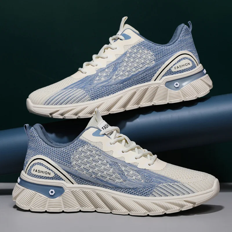 

2023 new men's shoes breathable mesh surface men's casual sports shoes