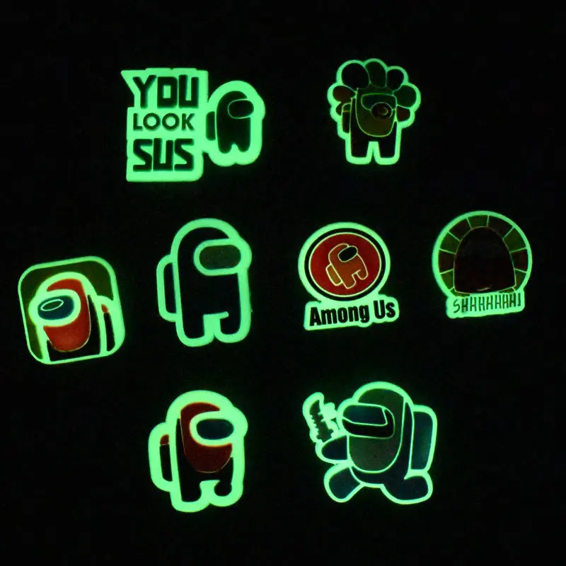 

1pcs Luminous PVC Croc Shoe Charms Accessories Glowing Ornaments Decorations Accessories Designer Charms Bulk Kids Gift