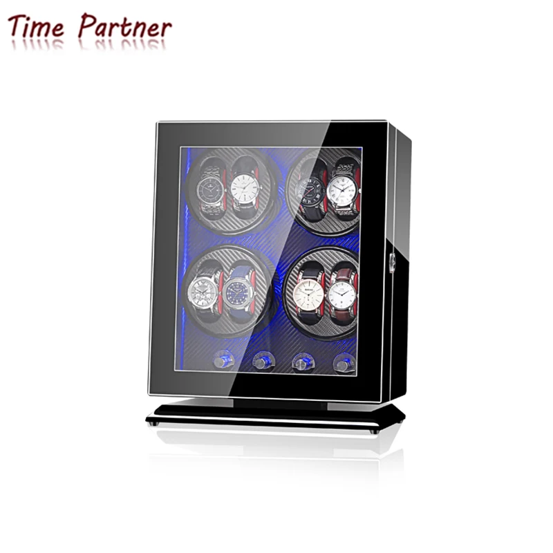 

Time partner Watch winder Watch Velvet Bag Custom Print Handmade Dark Hot Logo Time Storage, Customized
