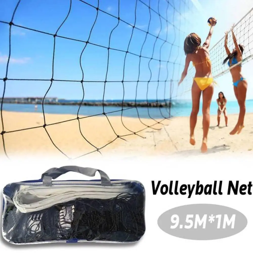 

Sports Volleyball Net Tennis Portable Training Beach Net Universal For Indoor Outdoor Inflatable Volleyball Net, Black