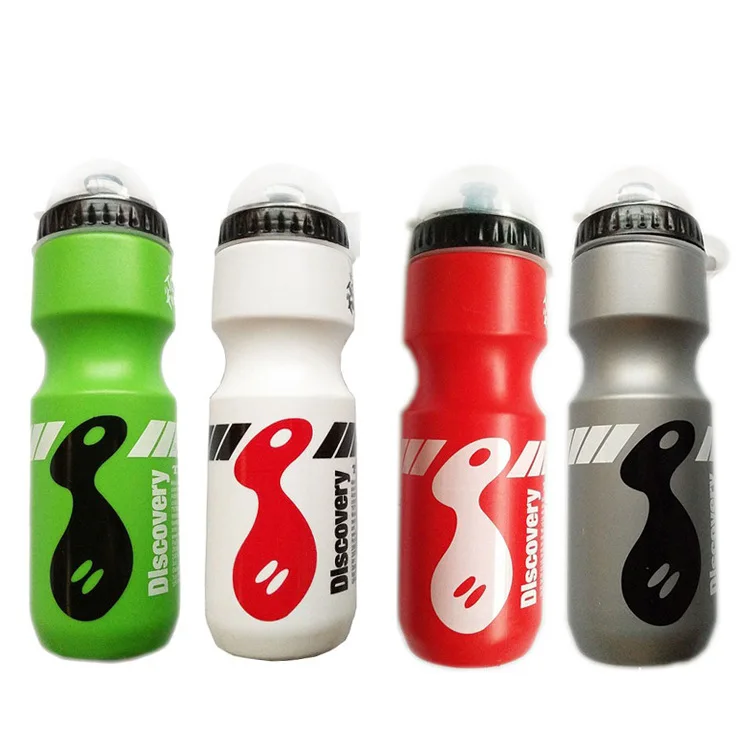 

ready to ship 750 ml mountain bike sports PE plastic water bottle riding sports bottle with antidust cover, Clear/custom color