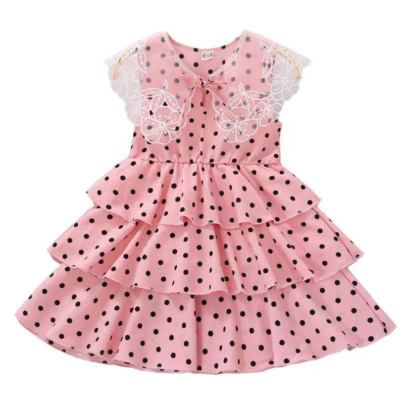 

Children's chiffon cake dress western style princess dress