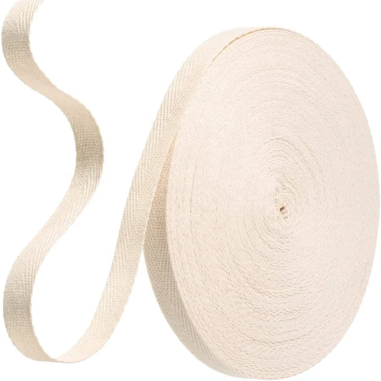 

Durable Herringbone Tape Cotton Twill Ribbon Natural Webbing Bias Binding Tape for DIY Crafts Sewing Bunting Making Wedding