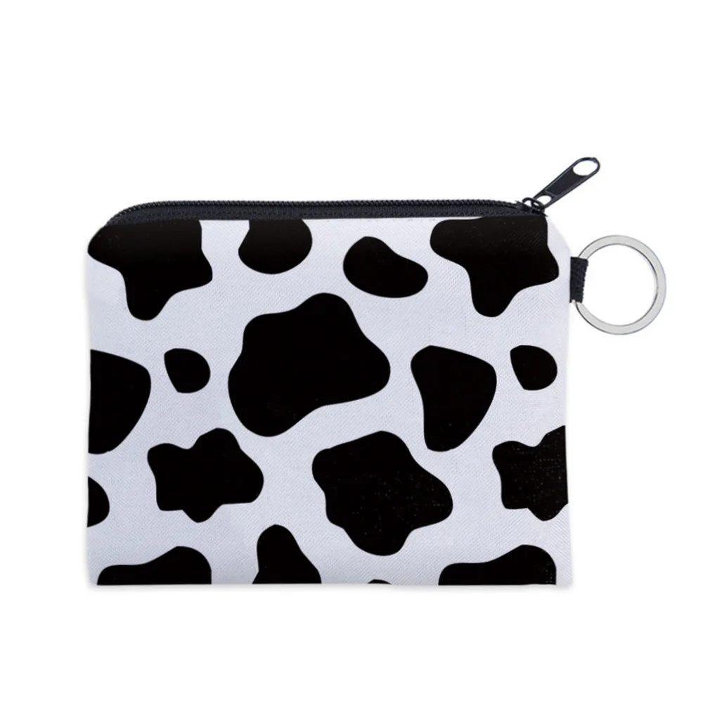 

Women Trendy Gift Cosmetic Bag Cow Spots Print Waterproof Bag Polyester Fabric Beauty Makeup Pouch Bag