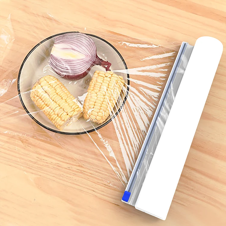 

Kitchen Food Packaging Cling Film Cutter Home Plastic Wrap Dispensers Foil Filmcling Film Cutter Argos, White or customized