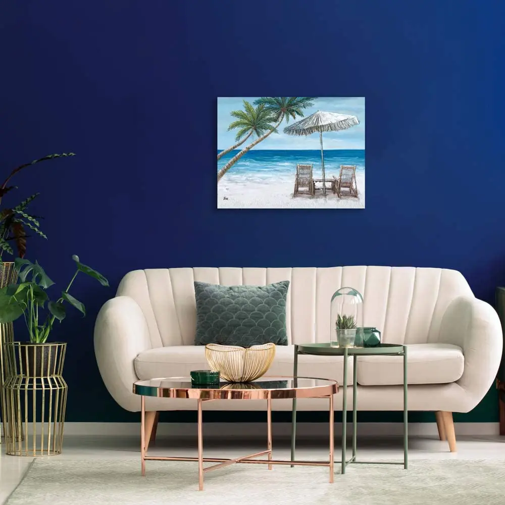 

Artree Tropical Beach Acrylic Painting Scenery Custom Cheap Wall Art