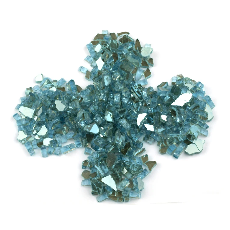 Fire Pit Glass Titanium Reflective Nuggets Colored Tempered Glass For Fireplace Stove Buy