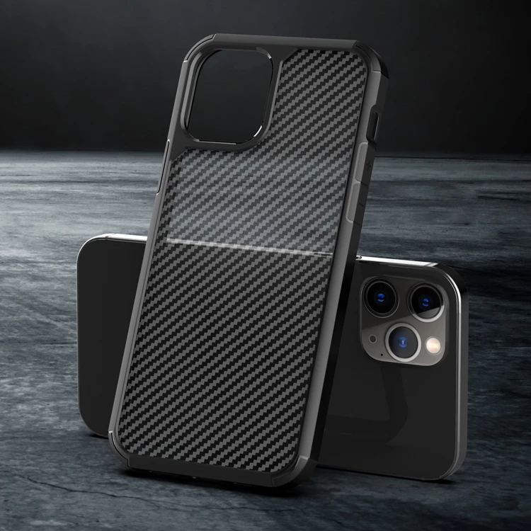 

Premium Dropshipping Tpu Pc Shockproof Carbon Fiber Men Design Phone Case Manufactor For Iphone 12 11 Pro Max Xs X 7 8 Plus