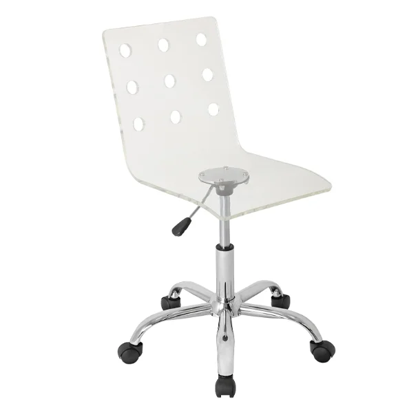 
Clear acrylic PMMA plastic dining table back-rest arm chair chair seat sedia home house multi furniture 