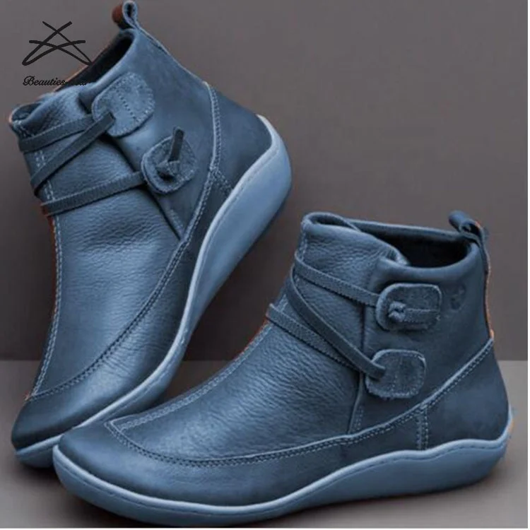 

RTS 2019 New African Ankle Zipper Casual Shoes Women Short Winter Ankle Boots, Red,grey,blue,brown