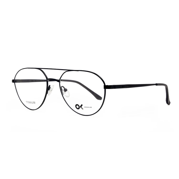 

High Quality Vintage Double Bridge Titanium Frame Glasses