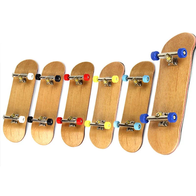 

Wholesale Fingerboard Trucks Fingerboard Bearing Wheels Wood Skate Fingerboards With Different Graphics, Wooden maple color