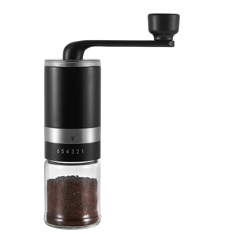 

Mini portable hand manual coffee grinder ceramic burrs adjustable classic