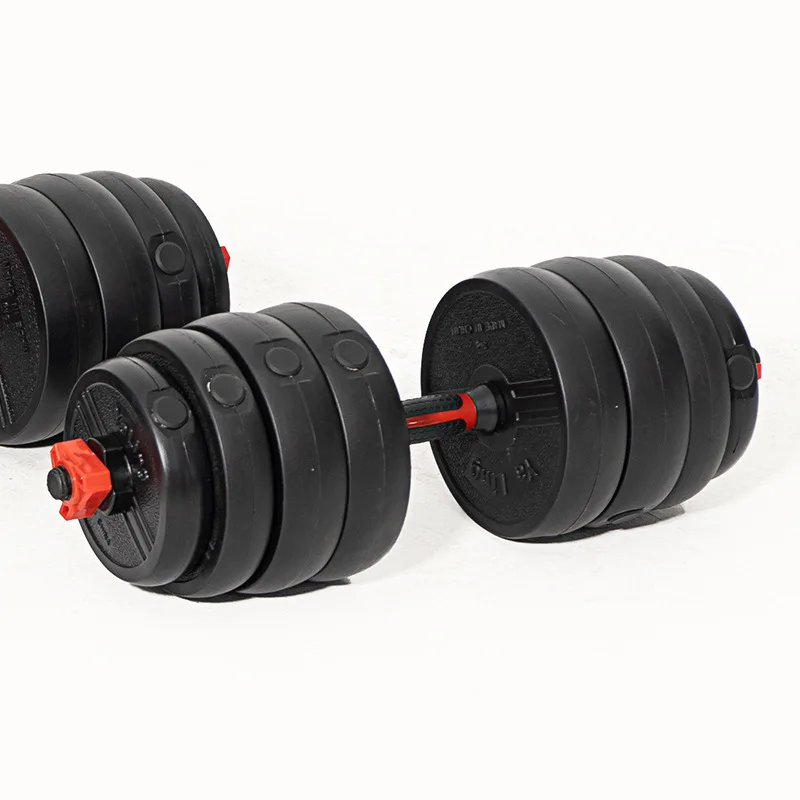 

MOQ Factory Price 4 IN 1 Multifunctional Adjustable Dumbbell Barbell Used As Abdominal Wheel Extendable Dumbbell Set Training